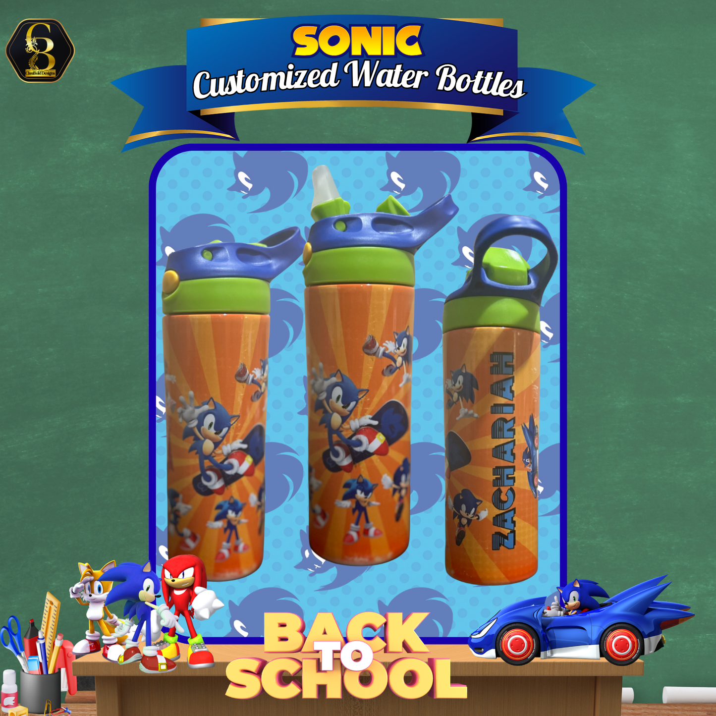 💧 Bold Move: School Edition — Custom Water Bottle | $20