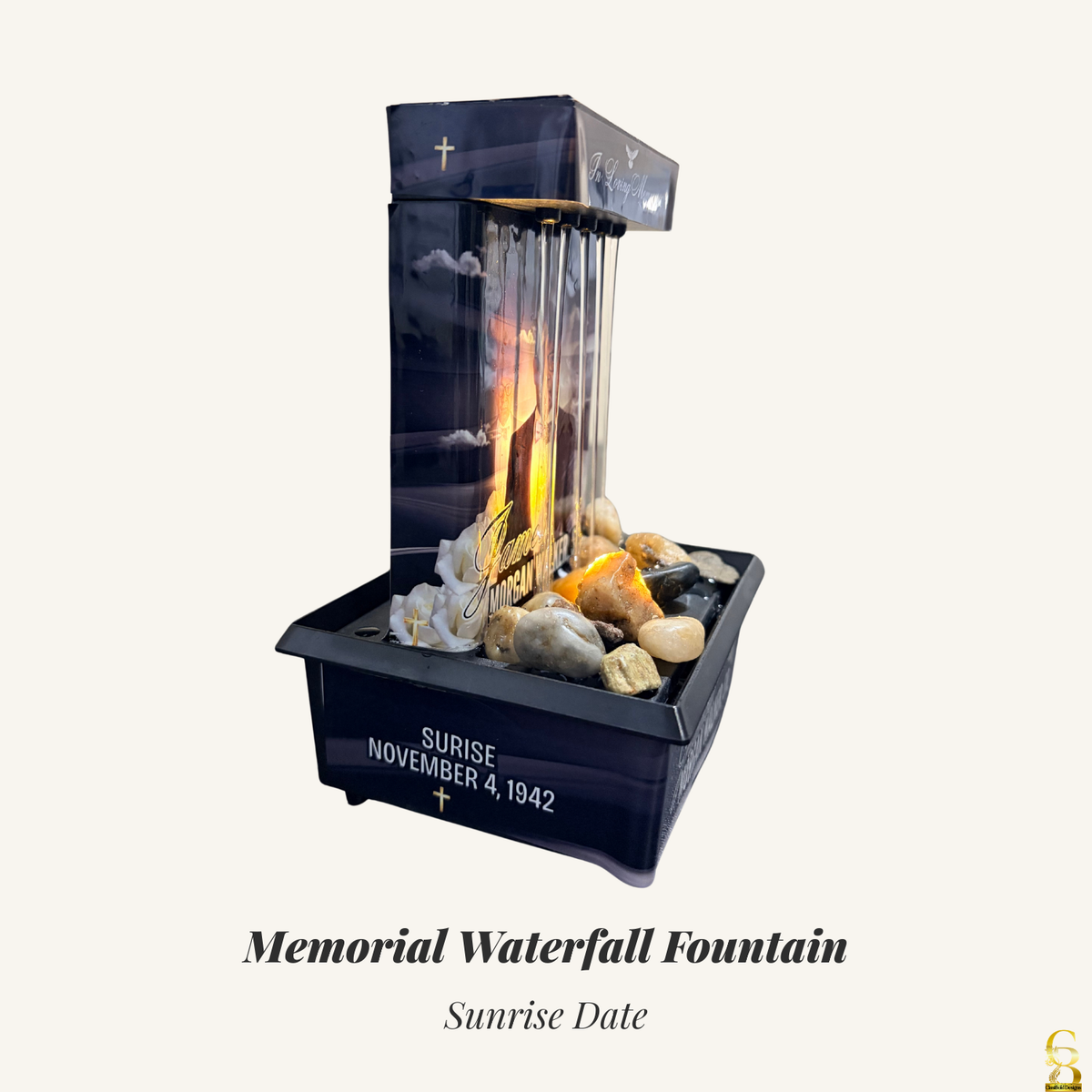 Celebrate Their Wings Memorial Waterfall Fountain