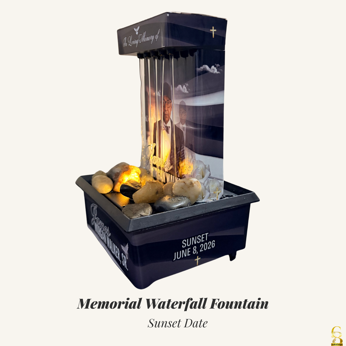 Celebrate Their Wings Memorial Waterfall Fountain