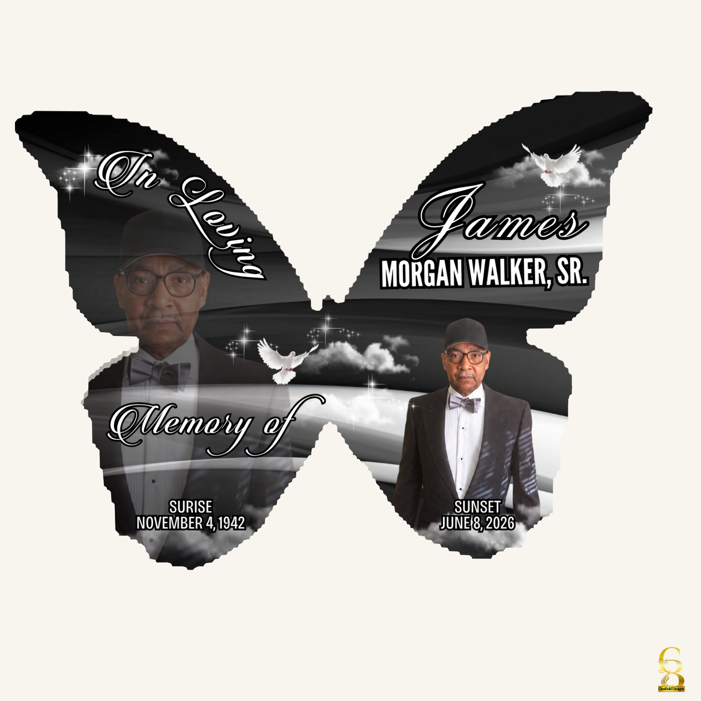 Celebrate Their Wings Personalized Butterfly Keepsake