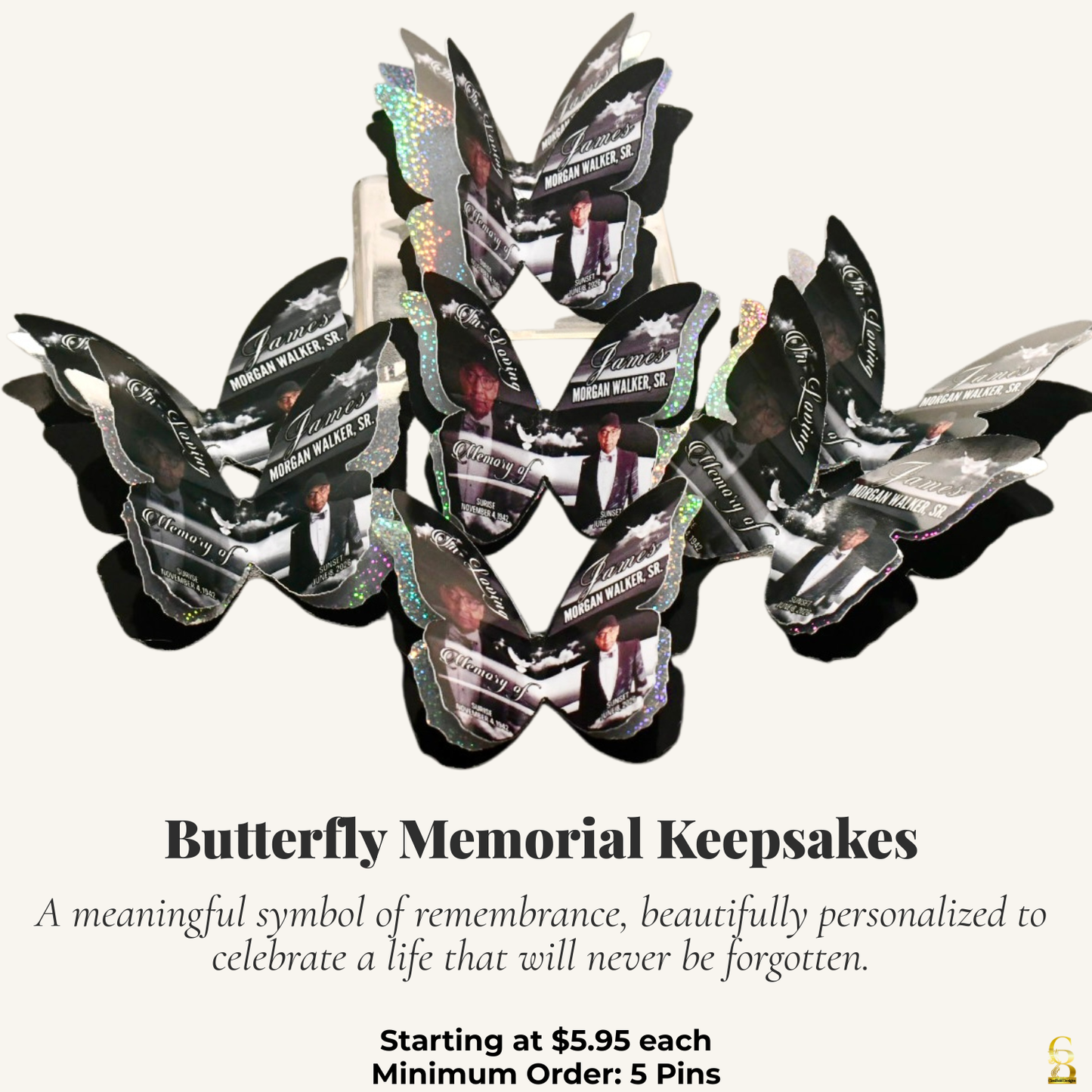 Celebrate Their Wings Personalized Butterfly Keepsake
