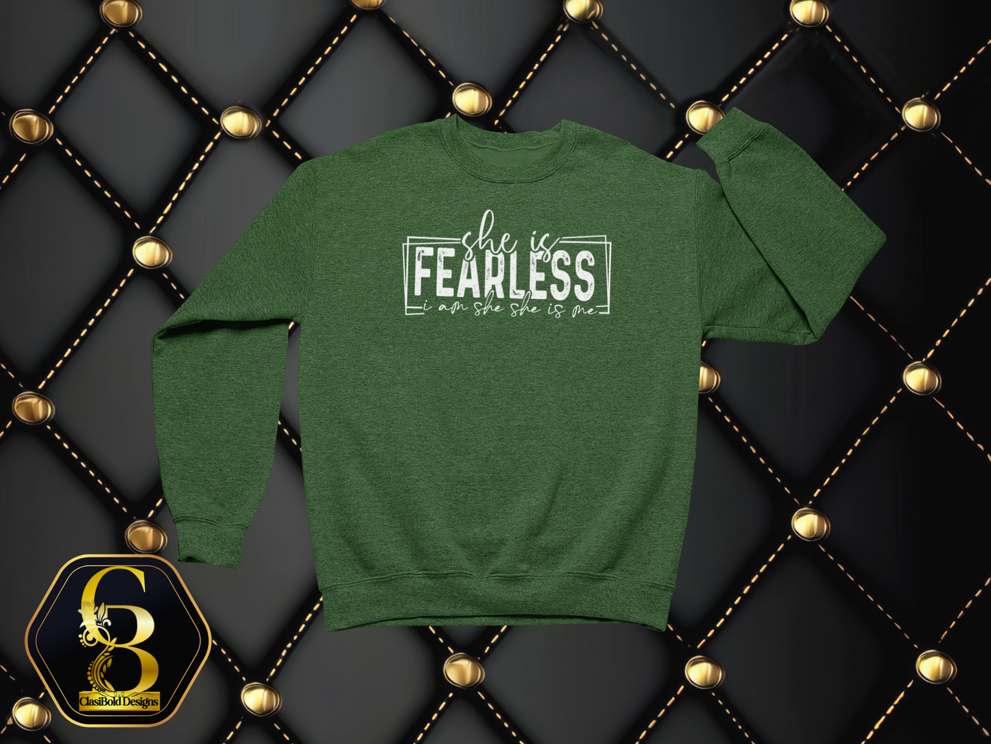 She Is Fearless – I Am She. She Is Me. | Courage Crewneck Sweatshirt