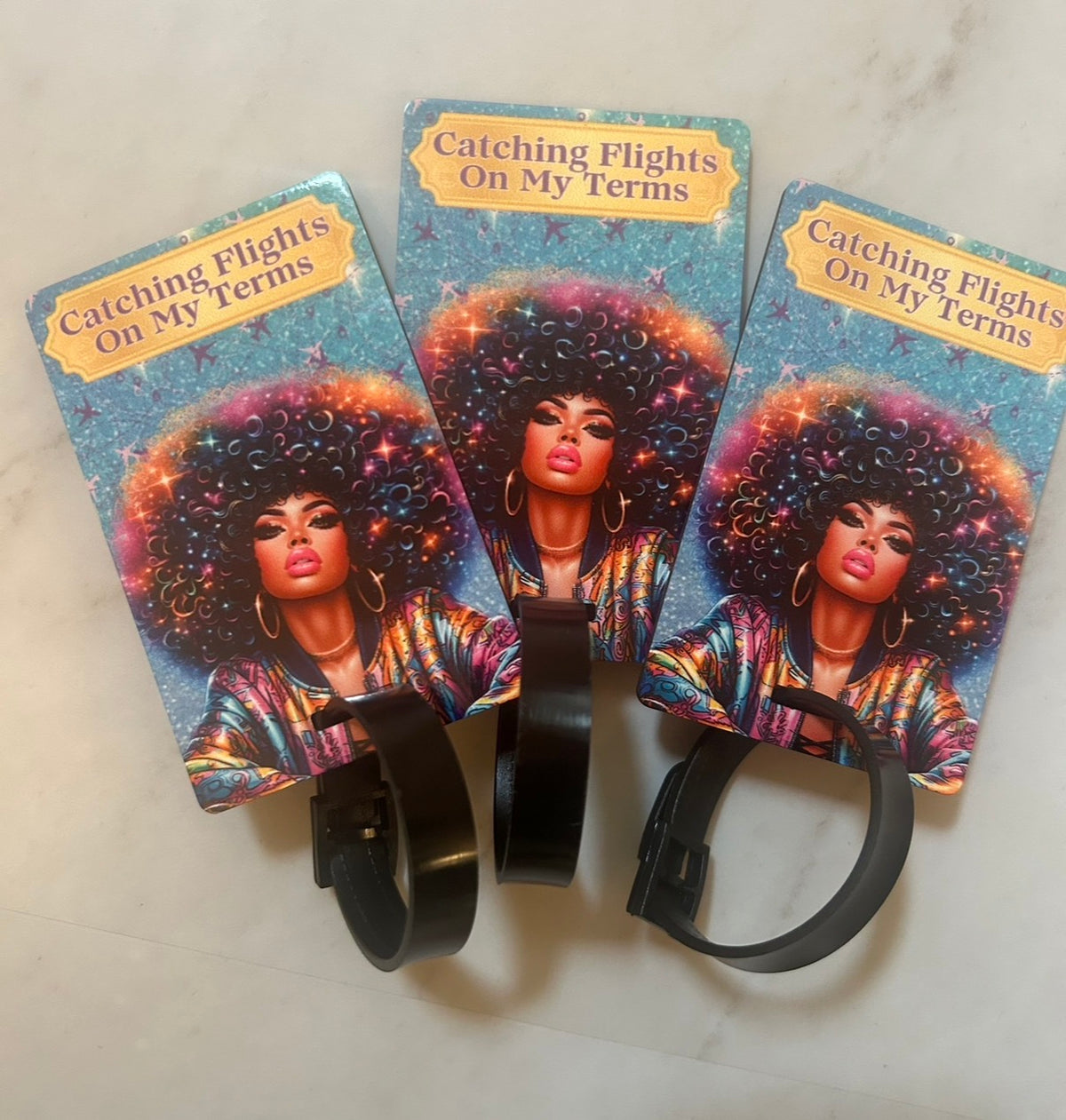 Signature Traveler Duo – Custom Double-Sided Luggage Tags
