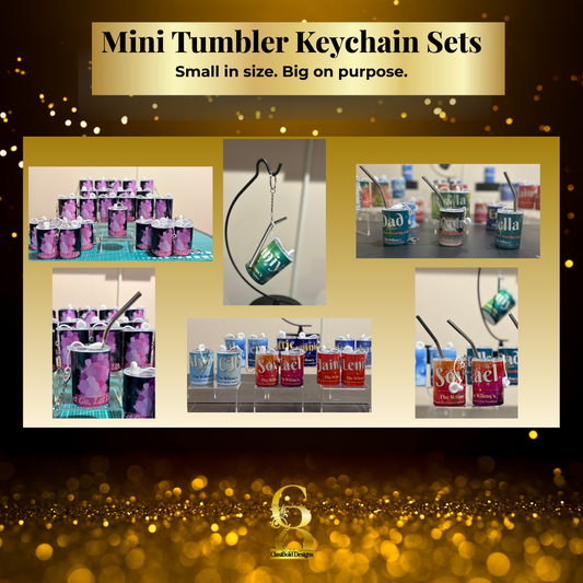 Mini Tumbler Keychain Sets