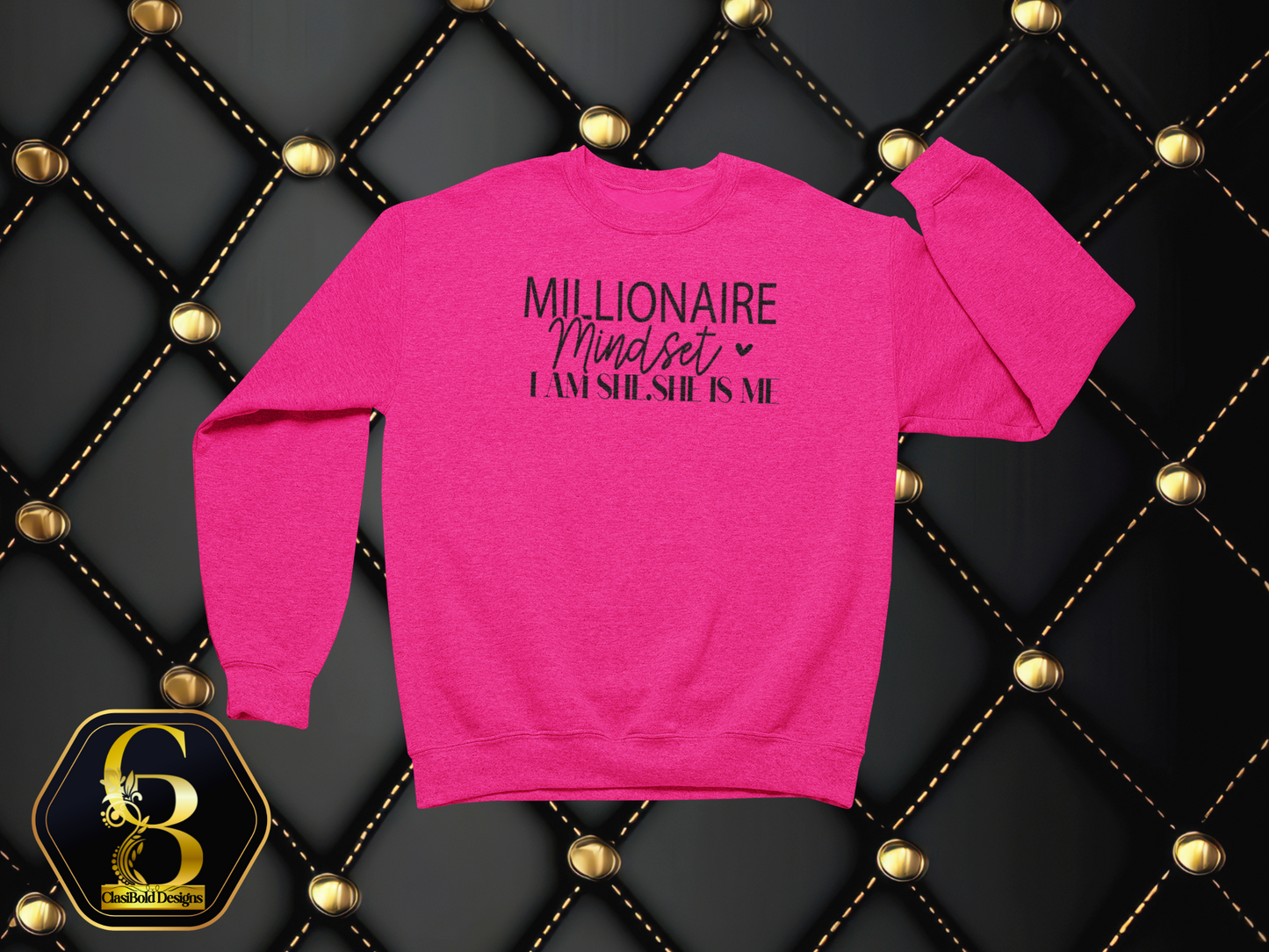 Millionaire Mindset – I Am She. She Is Me. | Entrepreneur Crewneck Sweatshirt