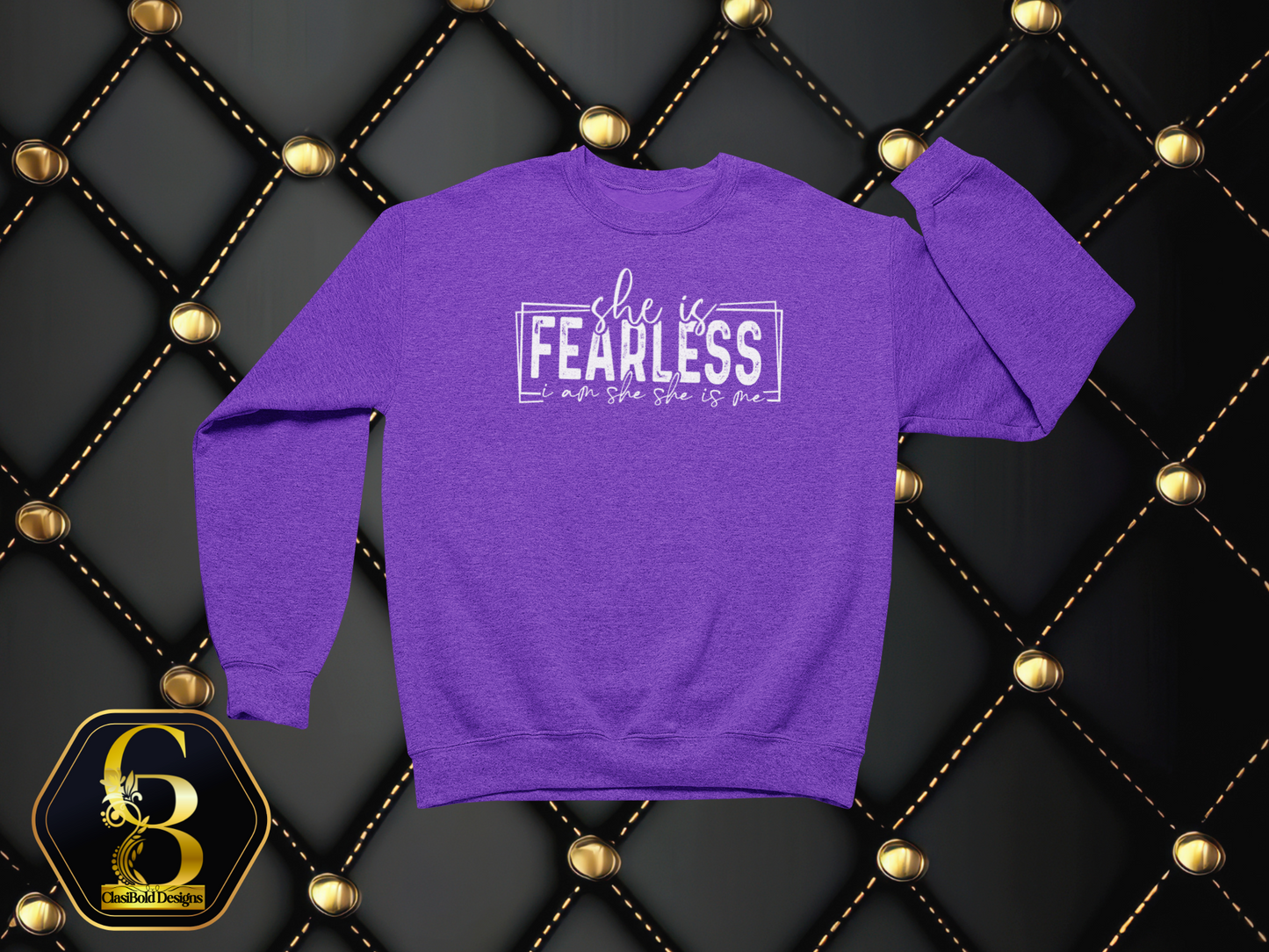 She Is Fearless – I Am She. She Is Me. | Courage Crewneck Sweatshirt