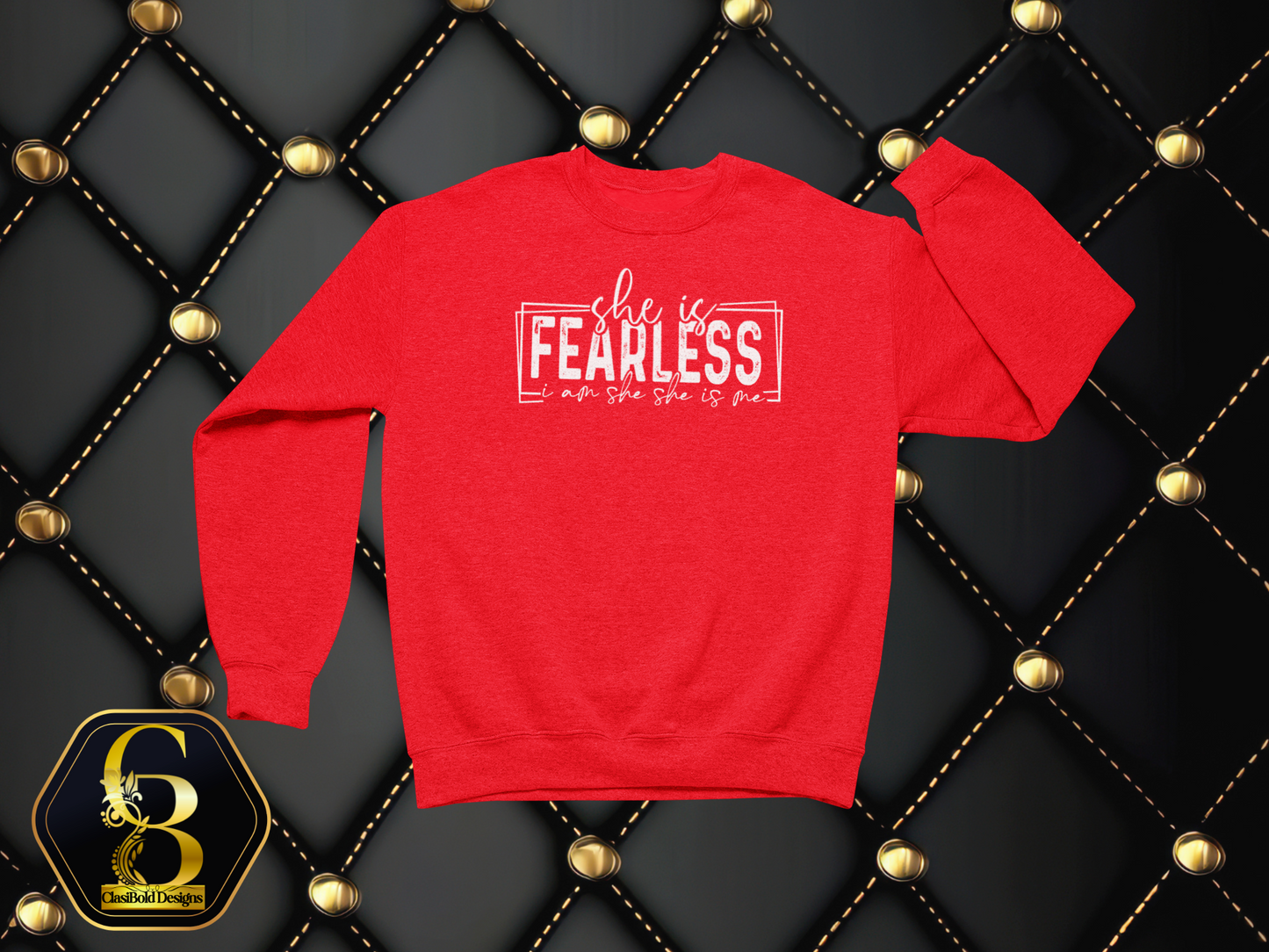 She Is Fearless – I Am She. She Is Me. | Courage Crewneck Sweatshirt