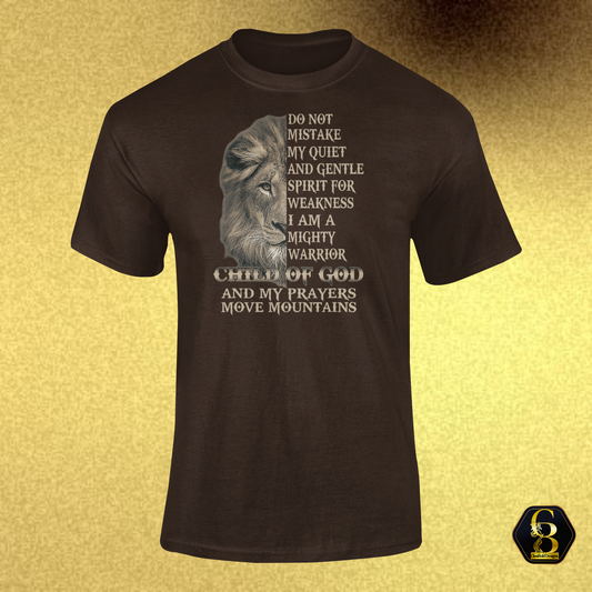 Mighty Warrior | Child of God Custom Christian Graphic T-Shirt