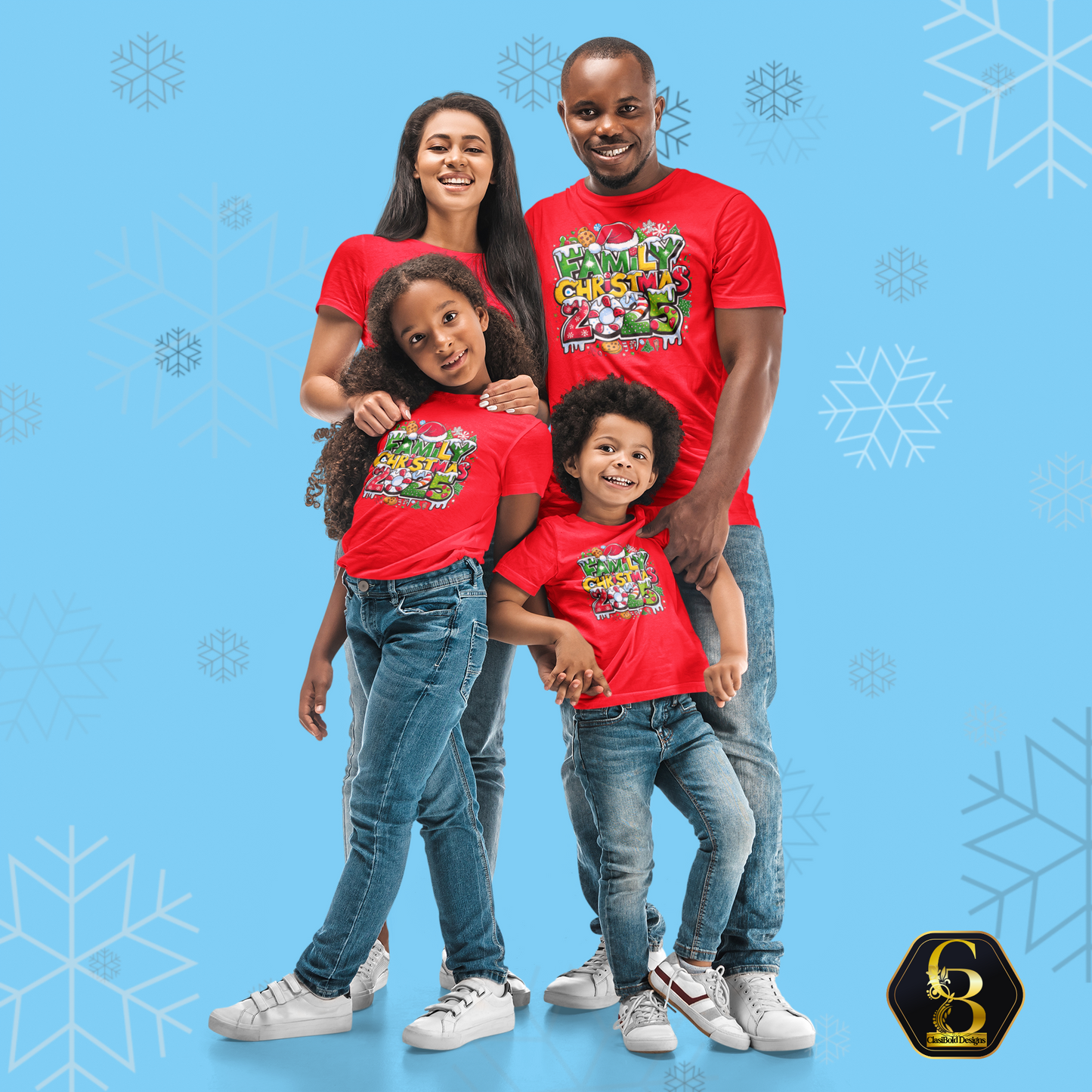 BOLD & MERRY: Family Christmas 2025 Tee